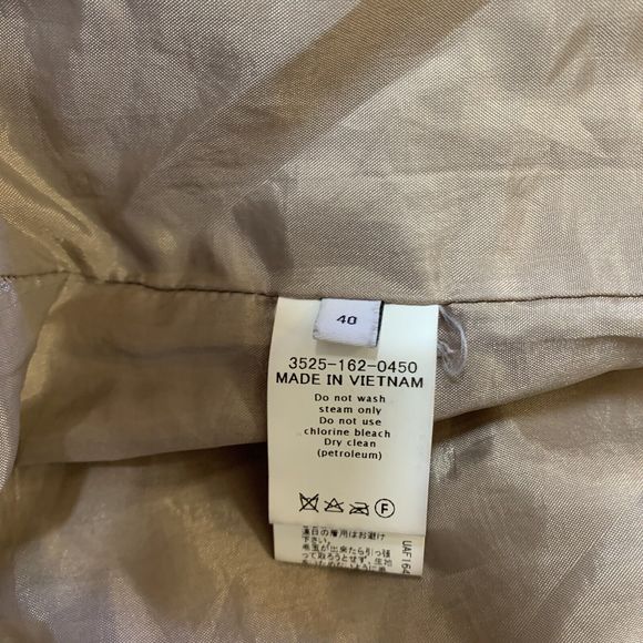 United Arrows Green Label Relax 100% Wool Round Collar Pea Coat Womens Sz 40 M - Picture 7 of 11